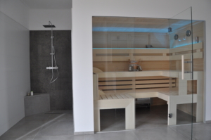 Heimsauna im Bad