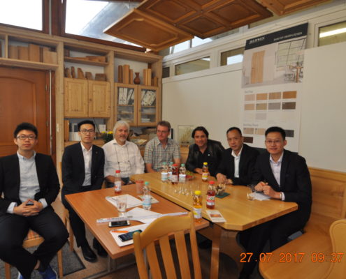 Reinbold Saunabau bekommt Besuch aus China