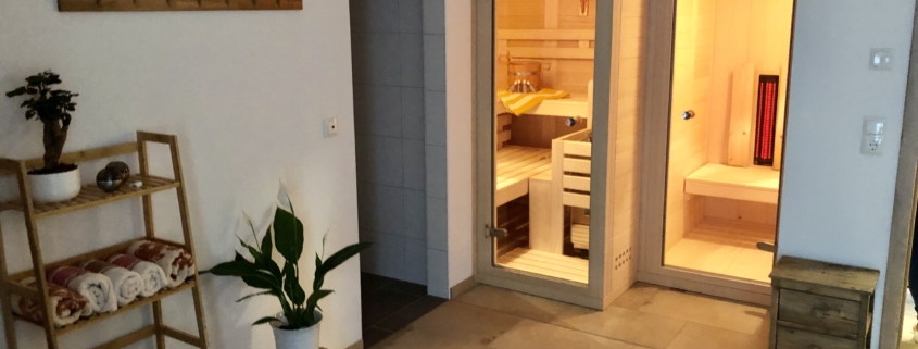 Sauna und Infrarotkabine